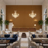 8014101.1616.0 | Kravet - Hotel Lobby Visualization (AI-generated, may not be to scale. Verify pattern scale with product specifications.)