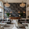 8014101.2121.0 | Kravet - Hotel Lobby Visualization (AI-generated, may not be to scale. Verify pattern scale with product specifications.)