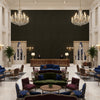 8014101.30.0 | Kravet - Hotel Lobby Visualization (AI-generated, may not be to scale. Verify pattern scale with product specifications.)