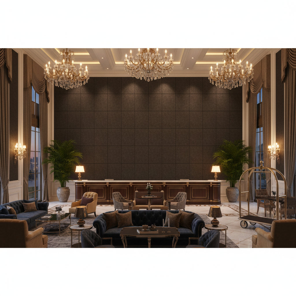 8014101.521.0 | Kravet - Hotel Lobby Visualization (AI-generated, may not be to scale. Verify pattern scale with product specifications.)