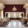 8014101.610.0 | Kravet - Hotel Lobby Visualization (AI-generated, may not be to scale. Verify pattern scale with product specifications.)