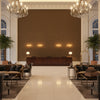 8014101.616.0 | Kravet - Hotel Lobby Visualization (AI-generated, may not be to scale. Verify pattern scale with product specifications.)