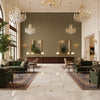 8016103.106.0 | Kravet - Hotel Lobby Visualization (AI-generated, may not be to scale. Verify pattern scale with product specifications.)