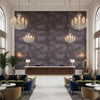 8016103.1121.0 | Kravet - Hotel Lobby Visualization (AI-generated, may not be to scale. Verify pattern scale with product specifications.)
