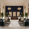 8016103.50.0 | Kravet - Hotel Lobby Visualization (AI-generated, may not be to scale. Verify pattern scale with product specifications.)