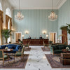 8017103.133.0 | Kravet - Hotel Lobby Visualization (AI-generated, may not be to scale. Verify pattern scale with product specifications.)