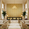 8017127.340.0 | Kravet - Hotel Lobby Visualization (AI-generated, may not be to scale. Verify pattern scale with product specifications.)