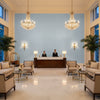 8017140.15.0 | Kravet - Hotel Lobby Visualization (AI-generated, may not be to scale. Verify pattern scale with product specifications.)