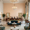 8017142.17.0 | Kravet - Hotel Lobby Visualization (AI-generated, may not be to scale. Verify pattern scale with product specifications.)
