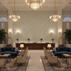 8017142.5.0 | Kravet - Hotel Lobby Visualization (AI-generated, may not be to scale. Verify pattern scale with product specifications.)