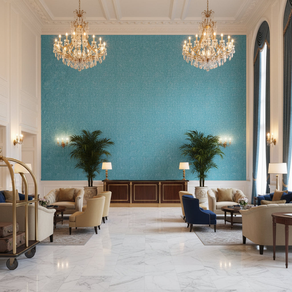 8017143.13.0 | Kravet - Hotel Lobby Visualization (AI-generated, may not be to scale. Verify pattern scale with product specifications.)