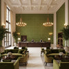 8018110.3.0 | Kravet - Hotel Lobby Visualization (AI-generated, may not be to scale. Verify pattern scale with product specifications.)