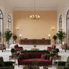 8019120.16.0 | Kravet - Hotel Lobby Visualization (AI-generated, may not be to scale. Verify pattern scale with product specifications.)