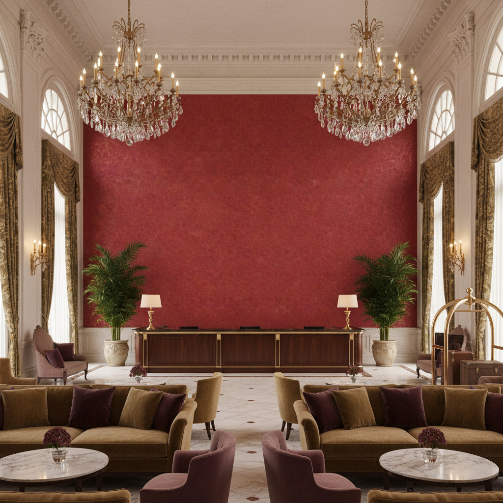 8019120.19.0 | Kravet - Hotel Lobby Visualization (AI-generated, may not be to scale. Verify pattern scale with product specifications.)
