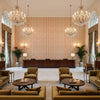 8019121.719.0 | Kravet - Hotel Lobby Visualization (AI-generated, may not be to scale. Verify pattern scale with product specifications.)