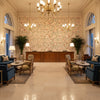 8019137.177.0 | Kravet - Hotel Lobby Visualization (AI-generated, may not be to scale. Verify pattern scale with product specifications.)