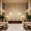 8019137.192.0 | Kravet - Hotel Lobby Visualization (AI-generated, may not be to scale. Verify pattern scale with product specifications.)