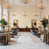 8019145.1.0 | Kravet - Hotel Lobby Visualization (AI-generated, may not be to scale. Verify pattern scale with product specifications.)