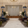 8019145.11.0 | Kravet - Hotel Lobby Visualization (AI-generated, may not be to scale. Verify pattern scale with product specifications.)