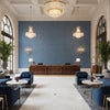 8019145.50.0 | Kravet - Hotel Lobby Visualization (AI-generated, may not be to scale. Verify pattern scale with product specifications.)