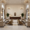 8019146.1.0 | Kravet - Hotel Lobby Visualization (AI-generated, may not be to scale. Verify pattern scale with product specifications.)