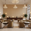 8020105.16.0 | Kravet - Hotel Lobby Visualization (AI-generated, may not be to scale. Verify pattern scale with product specifications.)