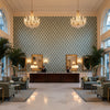 8020109.113.0 | Kravet - Hotel Lobby Visualization (AI-generated, may not be to scale. Verify pattern scale with product specifications.)
