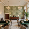 8020114.3.0 | Kravet - Hotel Lobby Visualization (AI-generated, may not be to scale. Verify pattern scale with product specifications.)