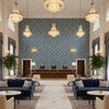 8020116.15.0 | Kravet - Hotel Lobby Visualization (AI-generated, may not be to scale. Verify pattern scale with product specifications.)