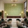 8020117.303.0 | Kravet - Hotel Lobby Visualization (AI-generated, may not be to scale. Verify pattern scale with product specifications.)