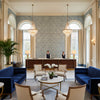 8020126.5.0 | Kravet - Hotel Lobby Visualization (AI-generated, may not be to scale. Verify pattern scale with product specifications.)
