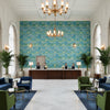 8022104.353.0 | Kravet - Hotel Lobby Visualization (AI-generated, may not be to scale. Verify pattern scale with product specifications.)