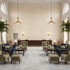 8022110.1116.0 | Kravet - Hotel Lobby Visualization (AI-generated, may not be to scale. Verify pattern scale with product specifications.)