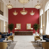 8022110.19.0 | Kravet - Hotel Lobby Visualization (AI-generated, may not be to scale. Verify pattern scale with product specifications.)