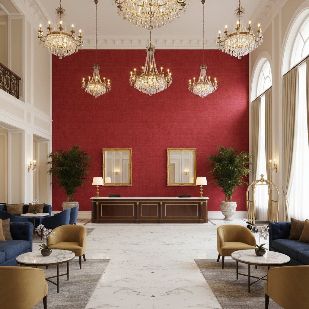 8022110.19.0 | Kravet - Hotel Lobby Visualization (AI-generated, may not be to scale. Verify pattern scale with product specifications.)