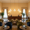 8022118.40.0 | Kravet - Hotel Lobby Visualization (AI-generated, may not be to scale. Verify pattern scale with product specifications.)