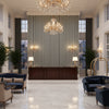 8022118.8.0 | Kravet - Hotel Lobby Visualization (AI-generated, may not be to scale. Verify pattern scale with product specifications.)