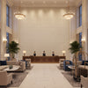 8022122.11.0 | Kravet - Hotel Lobby Visualization (AI-generated, may not be to scale. Verify pattern scale with product specifications.)