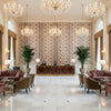 8023108.517.0 | Kravet - Hotel Lobby Visualization (AI-generated, may not be to scale. Verify pattern scale with product specifications.)
