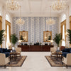 8023108.550.0 | Kravet - Hotel Lobby Visualization (AI-generated, may not be to scale. Verify pattern scale with product specifications.)