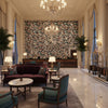 8023138.913.0 | Kravet - Hotel Lobby Visualization (AI-generated, may not be to scale. Verify pattern scale with product specifications.)