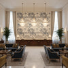 8023151.55.0 | Kravet - Hotel Lobby Visualization (AI-generated, may not be to scale. Verify pattern scale with product specifications.)