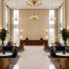 8023154.416.0 | Kravet - Hotel Lobby Visualization (AI-generated, may not be to scale. Verify pattern scale with product specifications.)