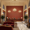 8023155.916.0 | Kravet - Hotel Lobby Visualization (AI-generated, may not be to scale. Verify pattern scale with product specifications.)