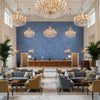 8024101.55.0 | Kravet - Hotel Lobby Visualization (AI-generated, may not be to scale. Verify pattern scale with product specifications.)