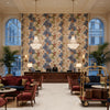 8024105.519.0 | Kravet - Hotel Lobby Visualization (AI-generated, may not be to scale. Verify pattern scale with product specifications.)