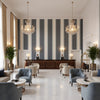 8024120.55.0 | Kravet - Hotel Lobby Visualization (AI-generated, may not be to scale. Verify pattern scale with product specifications.)