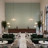 960033.1353.0 | Kravet - Hotel Lobby Visualization (AI-generated, may not be to scale. Verify pattern scale with product specifications.)