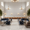 960122.11.0 | Kravet - Hotel Lobby Visualization (AI-generated, may not be to scale. Verify pattern scale with product specifications.)