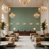 960122.323.0 | Kravet - Hotel Lobby Visualization (AI-generated, may not be to scale. Verify pattern scale with product specifications.)